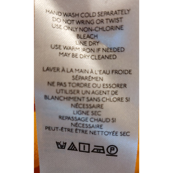 BY ANTHROPOLOGIE Elyse Bias Slip‎ Dress Citrus Size XS $120 Retail NWOT - Picture 6 of 7